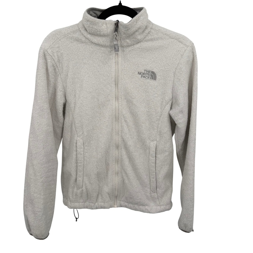 The North Face Women's SP Osito Jacket Light‎ Cream Fuzzy Fleece Zip Up Sherpa